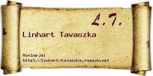 Linhart Tavaszka névjegykártya