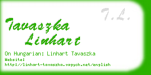tavaszka linhart business card
